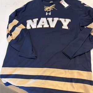 Navy Under Armour Dark Blue Hockey Jersey